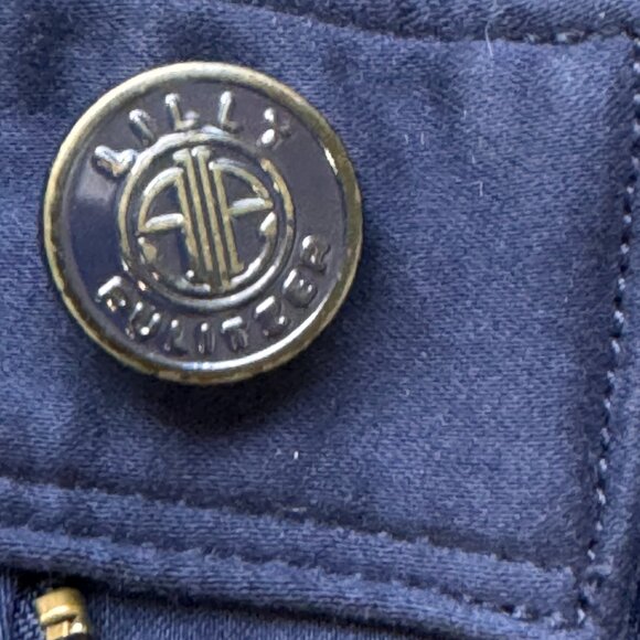 Lilly Pulitzer Worth Skinny Jeans Midnight Navy Blue Mid Rise Women's 5 Pocket 8 - Picture 7 of 12